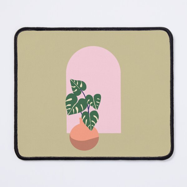 Item preview, Monstera plant and arched window - matcha green designed and sold by Chigurena.