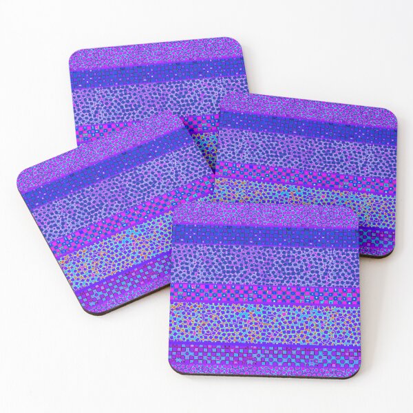 Item preview, Passionate Blue Squares - Contemporary Blue Pink Violet designed and sold by Esprit-Mystique.