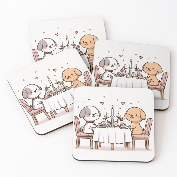 Item preview,  Dog Romantic Dinner Valentine's Day designed and sold by LemuellTrends.
