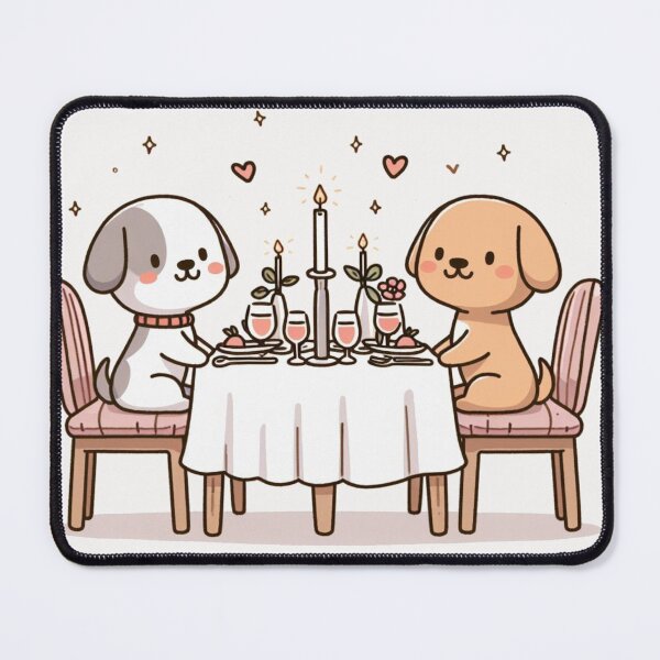 Item preview, Dog Romantic Dinner Valentine's Day designed and sold by LemuellTrends.