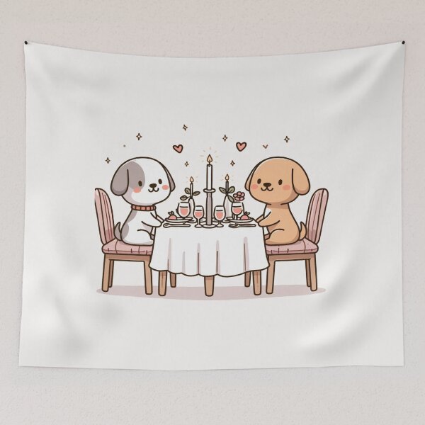 Item preview,  Dog Romantic Dinner Valentine's Day designed and sold by LemuellTrends.