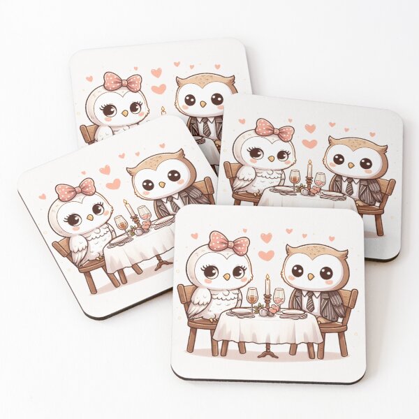 Item preview, Owls Romantic Dinner Valentine's Day designed and sold by LemuellTrends.
