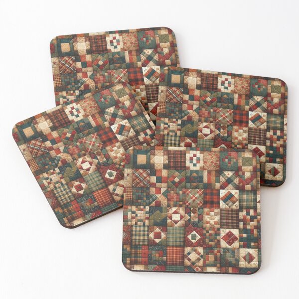 Item preview, Autumn Patchwork Quilt Pattern designed and sold by PinUpPizzazz.