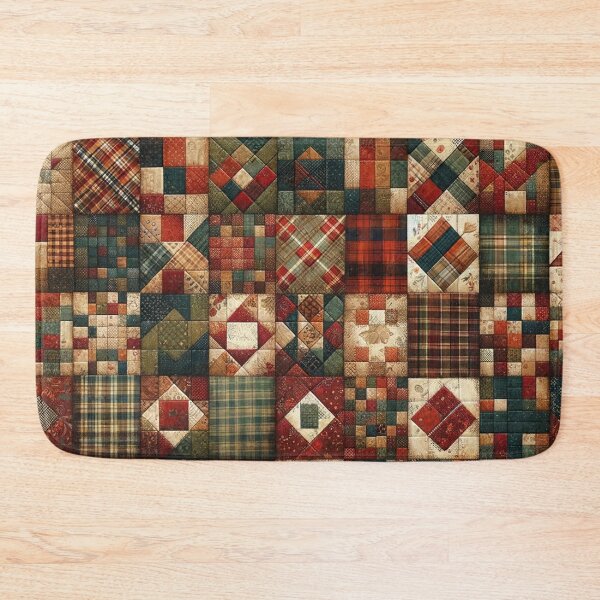 Item preview, Autumn Patchwork Quilt Pattern designed and sold by PinUpPizzazz.