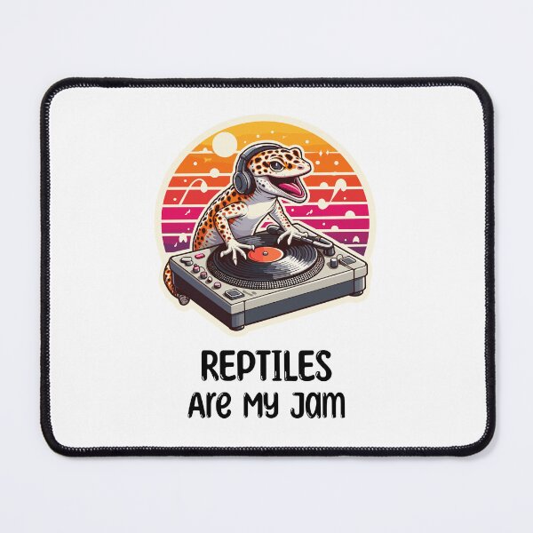Item preview, Leopard Geckos DJ Music Reptile  designed and sold by DinoKate.