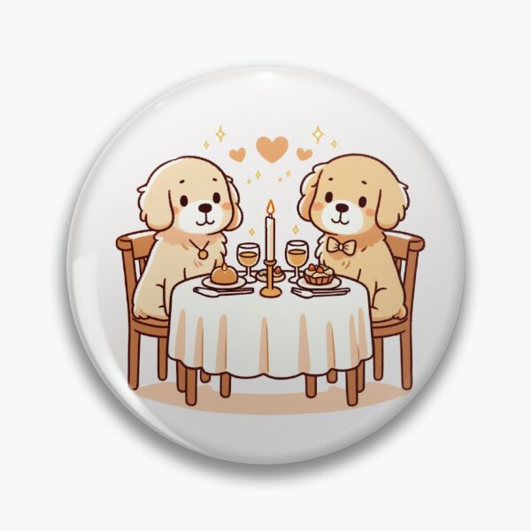 Item preview, Golden Retrievers Romantic Dinner Valentine's Day designed and sold by LemuellTrends.