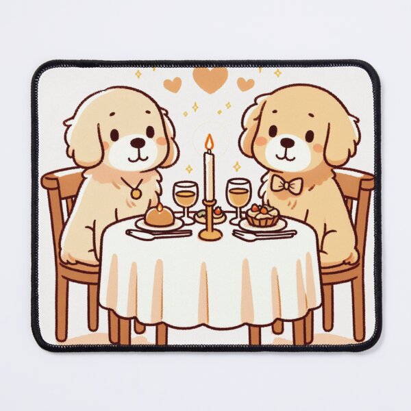 Item preview, Golden Retrievers Romantic Dinner Valentine's Day designed and sold by LemuellTrends.