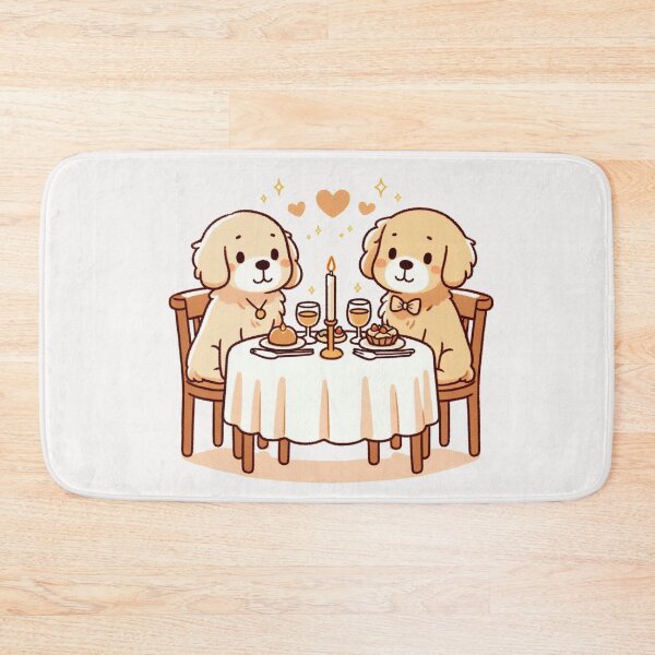 Item preview, Golden Retrievers Romantic Dinner Valentine's Day designed and sold by LemuellTrends.