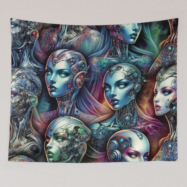 Item preview, Cybernetic Elegance: Future in Art designed and sold by mymagicstoreus.