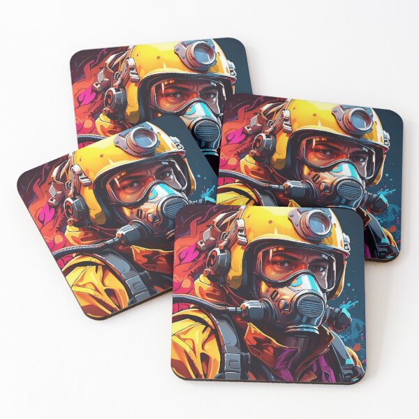 Item preview, Bravery in the Blaze: A Firefighter's Resolve designed and sold by ArtComixHaven.