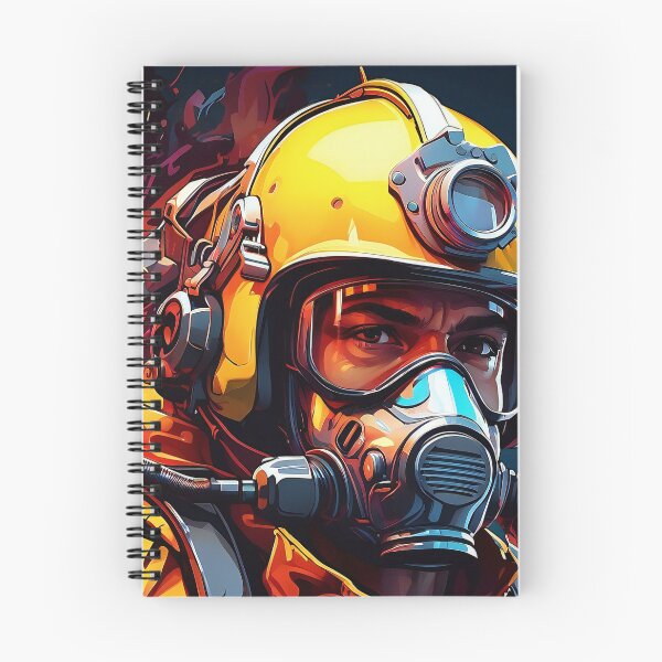 Item preview, Bravery in the Blaze: A Firefighter's Resolve designed and sold by ArtComixHaven.