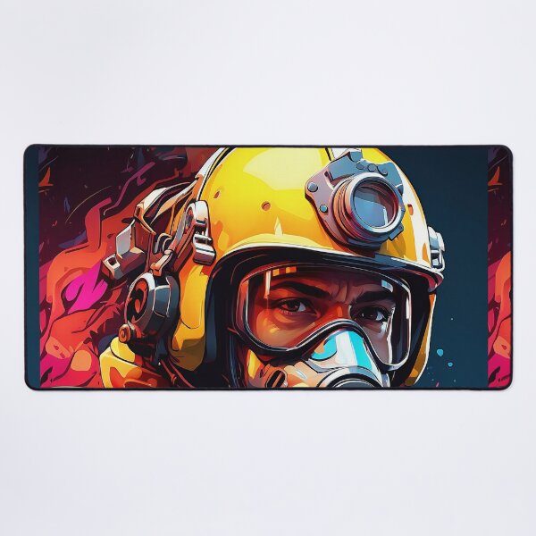 Item preview, Bravery in the Blaze: A Firefighter's Resolve designed and sold by ArtComixHaven.