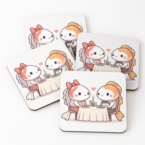 Item preview, Koi Fish Romantic Dinner Valentine's Day designed and sold by LemuellTrends.
