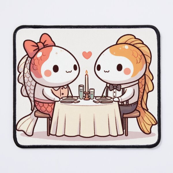 Item preview, Koi Fish Romantic Dinner Valentine's Day designed and sold by LemuellTrends.