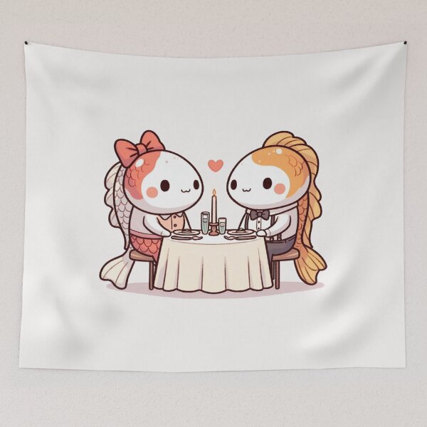 Item preview, Koi Fish Romantic Dinner Valentine's Day designed and sold by LemuellTrends.