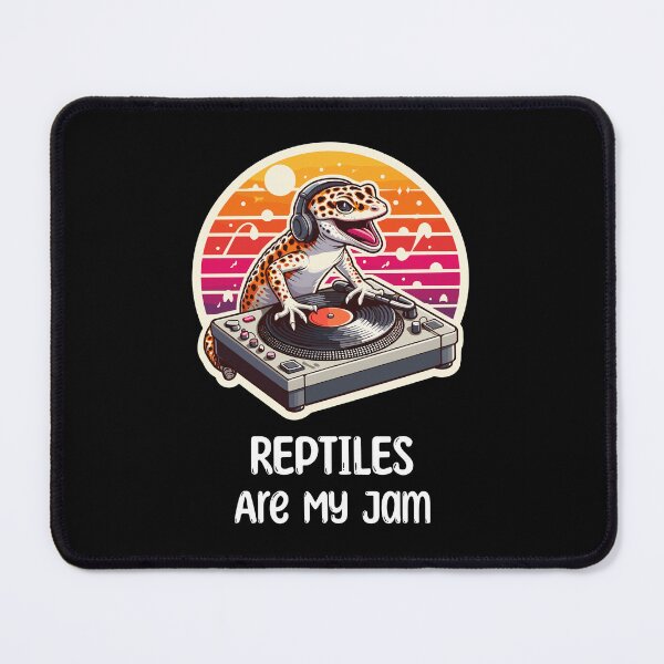 Item preview, Leopard Gecko DJ Music Reptile designed and sold by DinoKate.