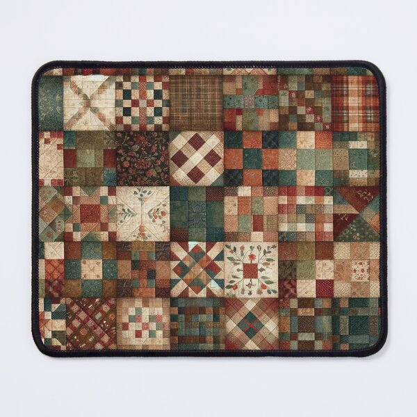 Item preview, Fall Colored Patchwork Pattern designed and sold by PinUpPizzazz.