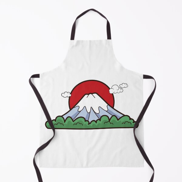Aperçu de l'œuvre Graphique nuageux du majestueux mont Fuji du Japon - Œuvre d'art unique créée et vendue par OpsDesing.