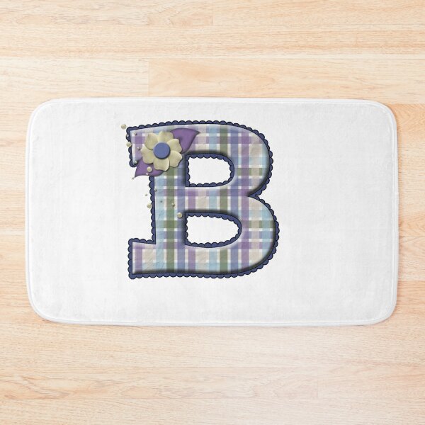 Item preview, PLAID B ALPHABET COLORFUL FLORAL. designed and sold by Sanny88.