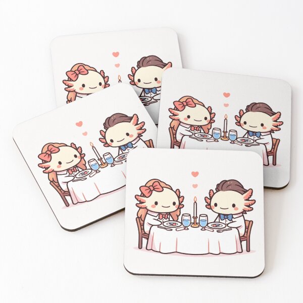 Item preview, Axolotl Romantic Dinner Valentine's Day designed and sold by LemuellTrends.