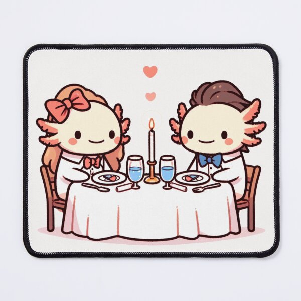 Item preview, Axolotl Romantic Dinner Valentine's Day designed and sold by LemuellTrends.