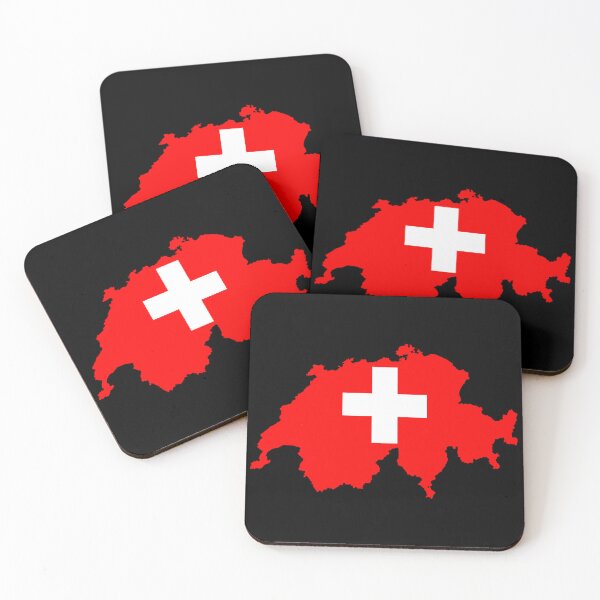 Item preview, Flag Map of Switzerland  designed and sold by feether-store.
