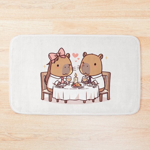 Item preview,  Capybara Romantic Dinner Valentine's Day designed and sold by LemuellTrends.