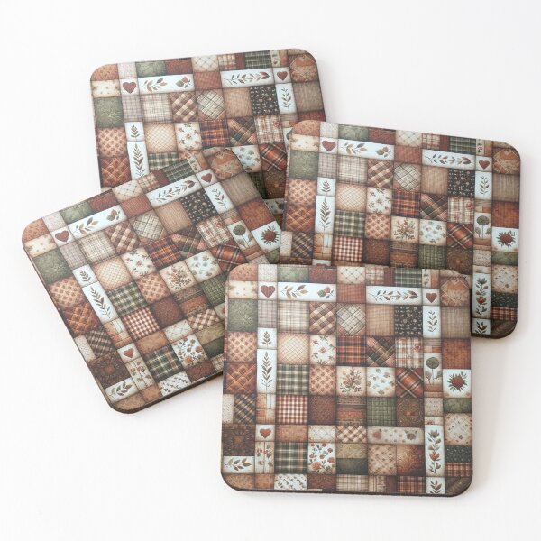 Item preview, Autumn Patchwork Pattern designed and sold by PinUpPizzazz.