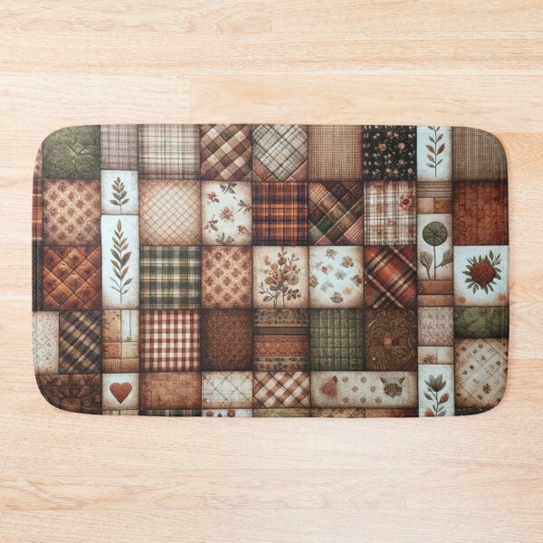 Item preview, Autumn Patchwork Pattern designed and sold by PinUpPizzazz.