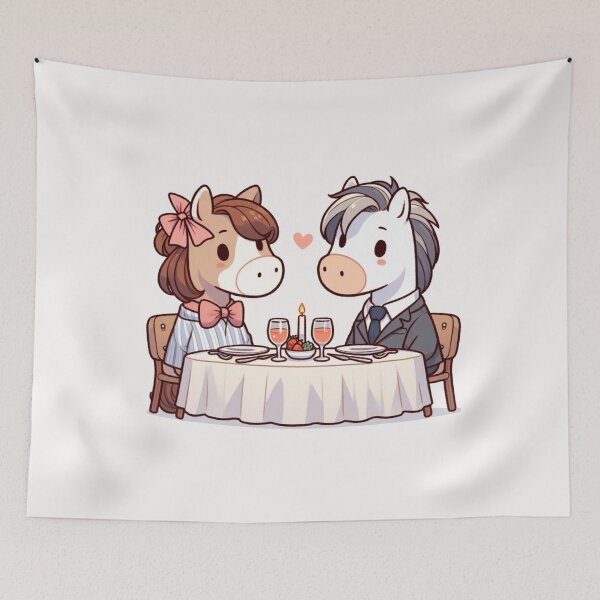 Item preview, Horse Romantic Dinner Valentine's Day designed and sold by LemuellTrends.