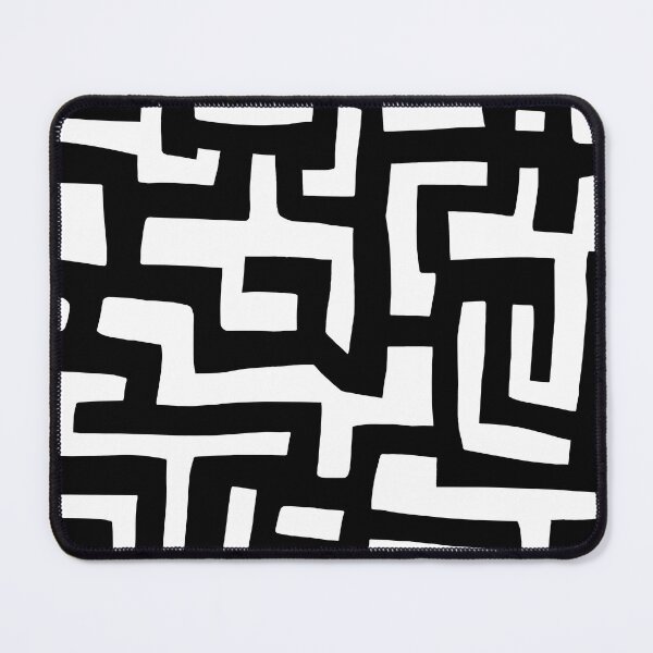 Item preview, Contemporary African BaKuba - Black White designed and sold by Esprit-Mystique.