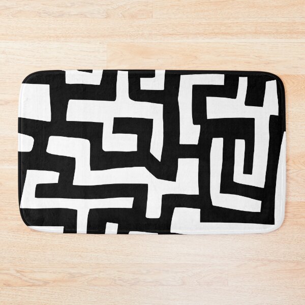 Item preview, Contemporary African BaKuba - Black White designed and sold by Esprit-Mystique.