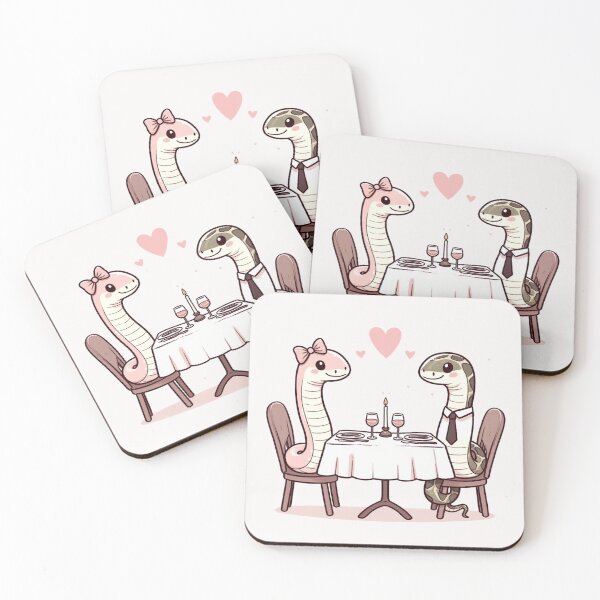 Item preview, Snakes Romantic Dinner Valentine's Day designed and sold by LemuellTrends.