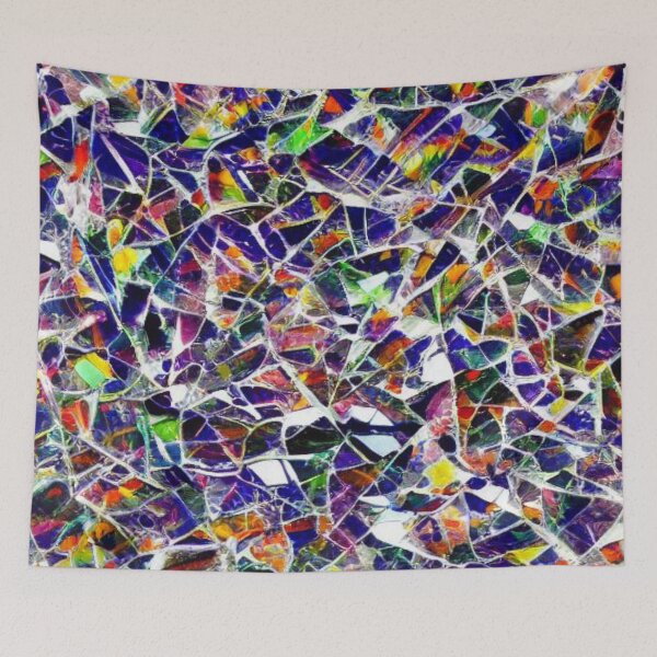 Item preview, Abstract Colorful Shattered Glass Pattern designed and sold by calibrit.