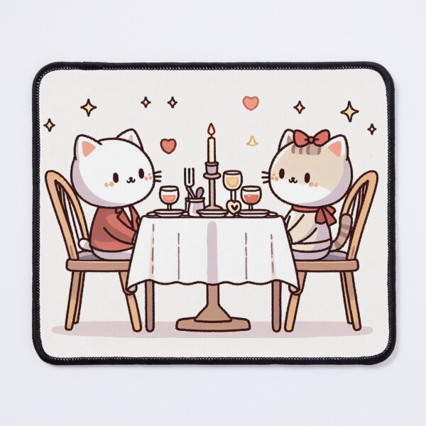 Item preview, Cats Romantic Dinner Valentine's Day designed and sold by LemuellTrends.