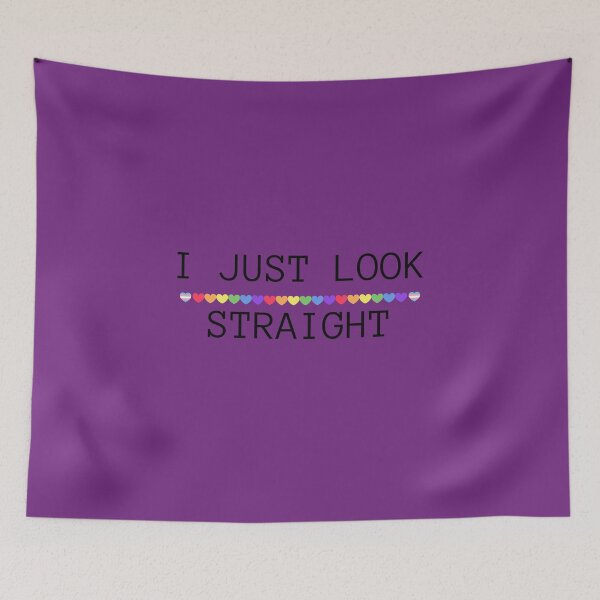 Item preview, LGBTQ T-shirt, i Just Look Straight T-Shirt, LGBTQ Slogan T-shirt, Gay Festival, Pride Festival, designed and sold by PrideBeProud.