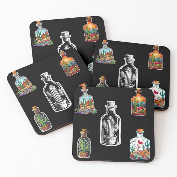 Item preview, Pack of Cactus in the Bottle designed and sold by Redmoonshine.