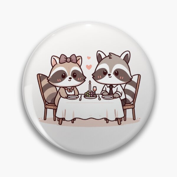 Item preview, Raccoons Romantic Dinner Valentine's Day designed and sold by LemuellTrends.
