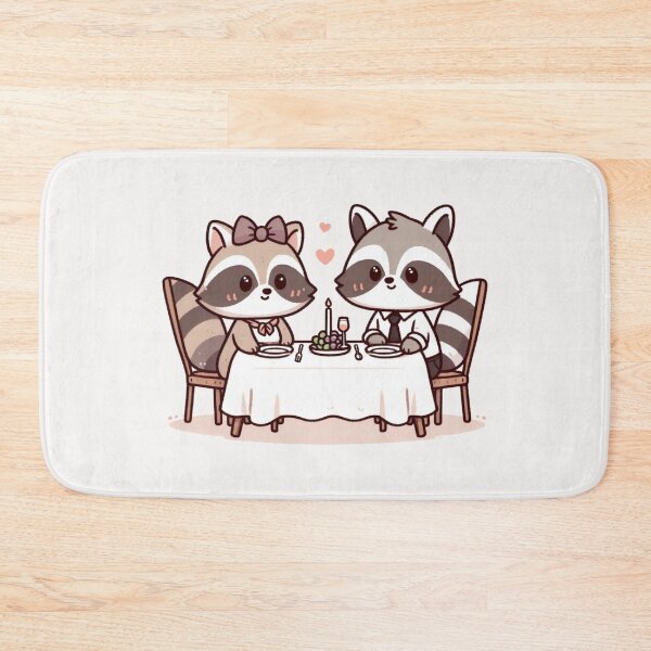 Item preview, Raccoons Romantic Dinner Valentine's Day designed and sold by LemuellTrends.