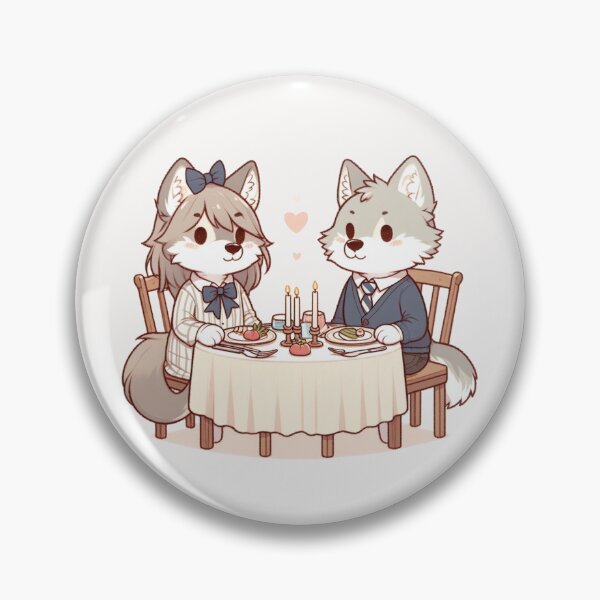 Item preview, Wolfs Romantic Dinner Valentine's Day designed and sold by LemuellTrends.