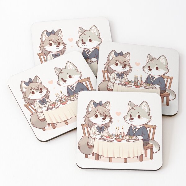 Item preview, Wolfs Romantic Dinner Valentine's Day designed and sold by LemuellTrends.