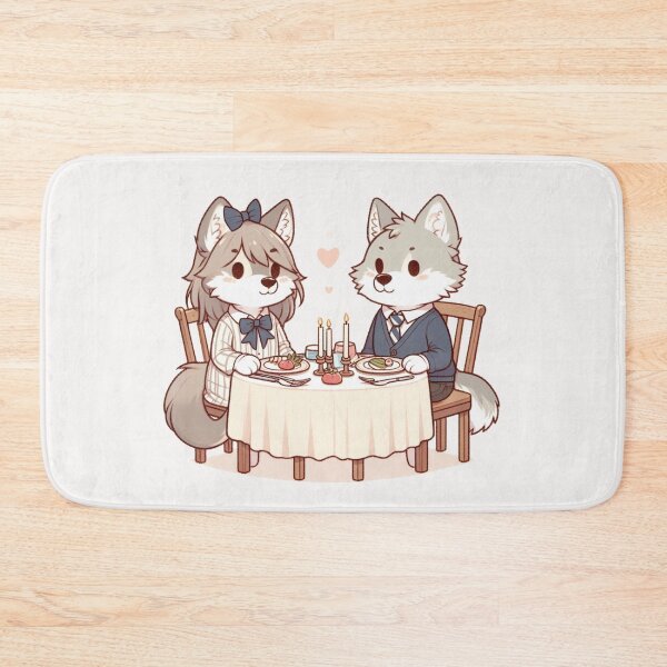 Item preview, Wolfs Romantic Dinner Valentine's Day designed and sold by LemuellTrends.