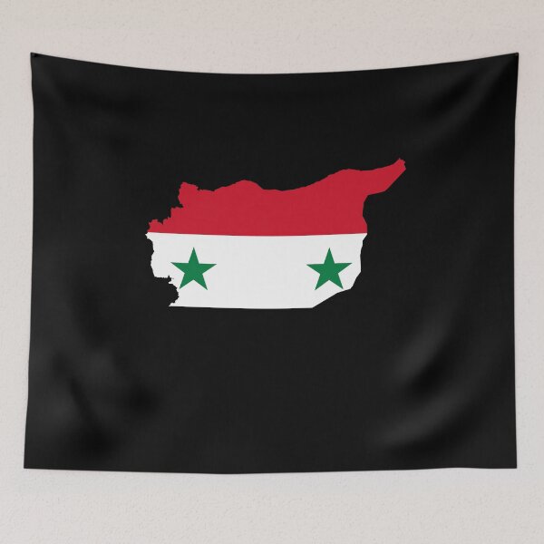 Item preview, Flag Map of Syria designed and sold by feether-store.