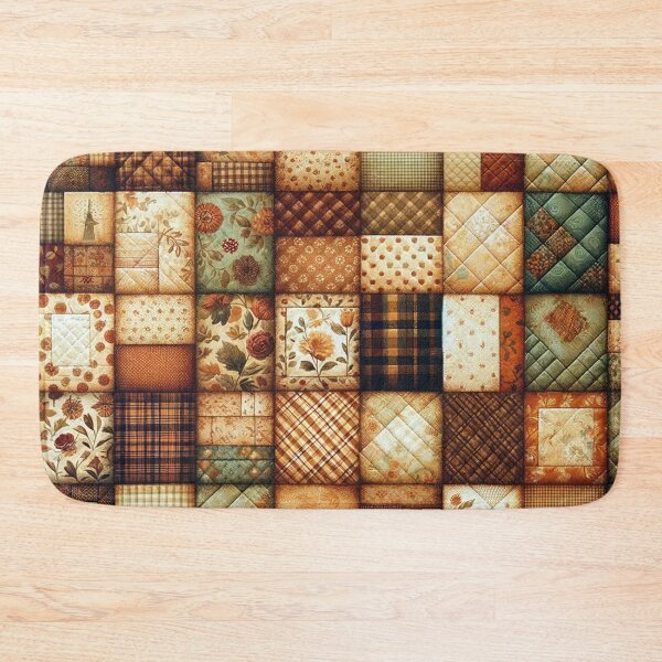 Item preview, Fall Patchwork Quilt Pattern designed and sold by PinUpPizzazz.
