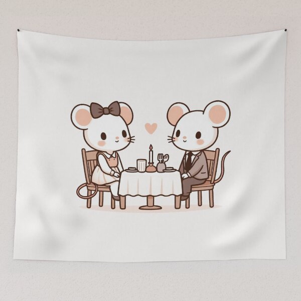 Item preview, Rats Romantic Dinner Valentine's Day designed and sold by LemuellTrends.
