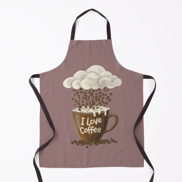 Item preview, I love Coffee (Raining Coffee) designed and sold by Dekis-Vareity7.