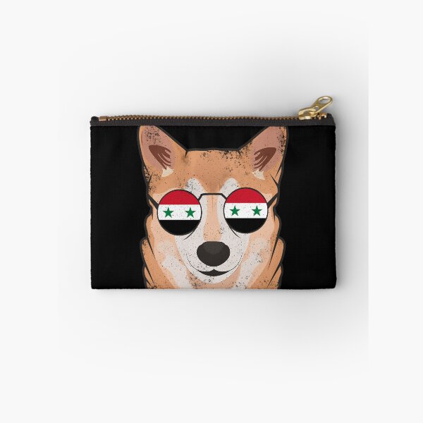 Item preview, Vintage Patriotic Shiba Inu Syrian Flag designed and sold by feether-store.