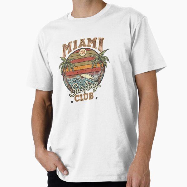 Aperçu de l'œuvre CLUB DE SURF DE MIAMI créée et vendue par NebulaWhimsy.