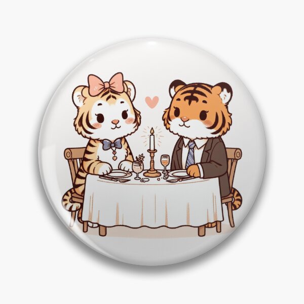 Item preview, Tigers Romantic Dinner Valentine's Day designed and sold by LemuellTrends.