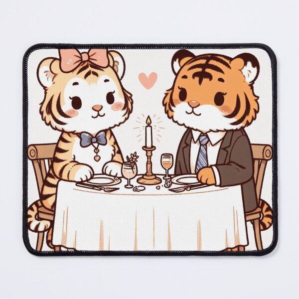 Item preview, Tigers Romantic Dinner Valentine's Day designed and sold by LemuellTrends.